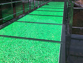 Nanning Paiyangshan Forest Park P3.91 Outdoor LED Interactive Tile Screen 3D5D Glass Explosion